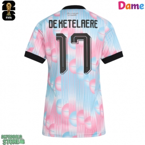 Belgien Charles De Ketelaere #17 Replika Udebanetrøje Dame VM 2026 Kortærmet